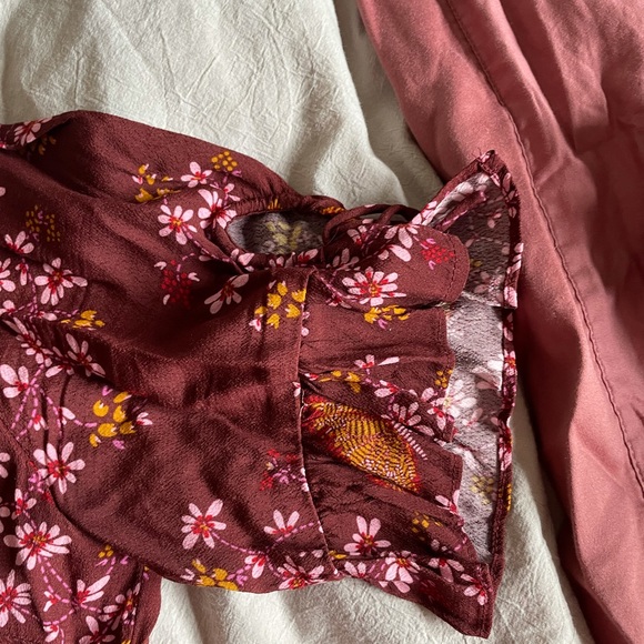 MADEWELL Tie sleeve wrap top EUC - Picture 8 of 10